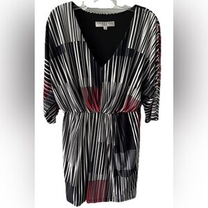 Striped Black and Red Women's Top